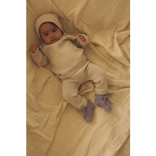 HVID booties - lilac - 0-9M
