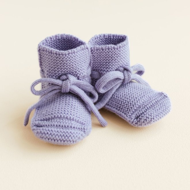 booties - lilac - 0-9M