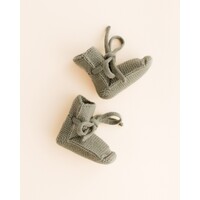 HVID booties - artichoke - 0-9M