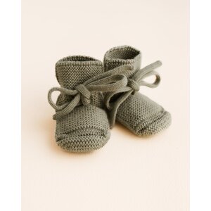 booties - artichoke - 0-9M