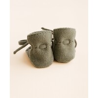 HVID booties - artichoke - 0-9M