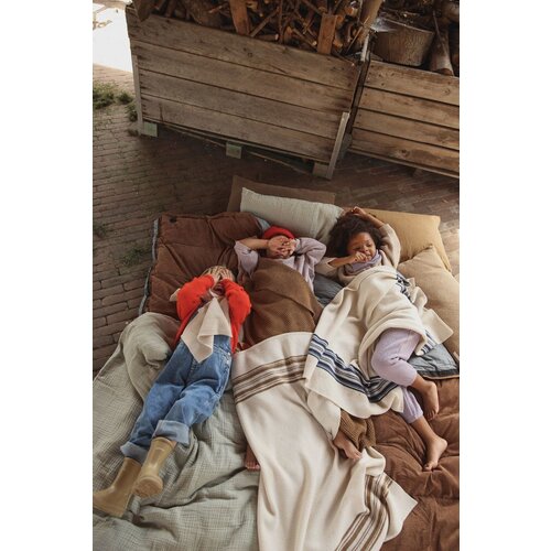 HVID blanket gilbert - off-white/walnut