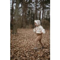 SILLY SILAS footed teddy cotton tights - light brown