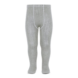 ribbed tights - aluminium