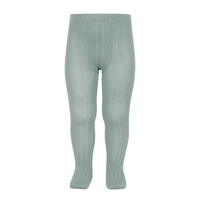 CONDOR ribbed tights - dry green