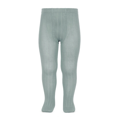 CONDOR ribbed tights - dry green