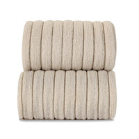 CONDOR ribbed tights - linen