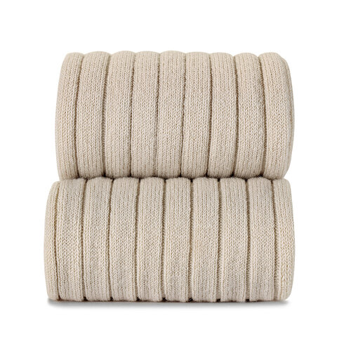 CONDOR ribbed tights - linen