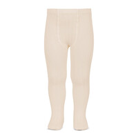 CONDOR ribbed tights - linen