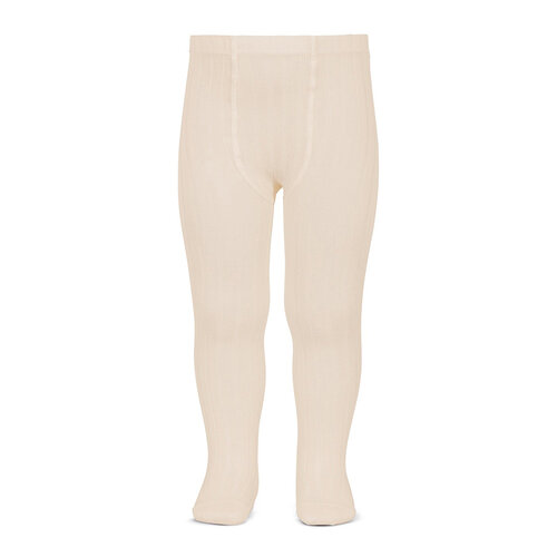 CONDOR ribbed tights - linen