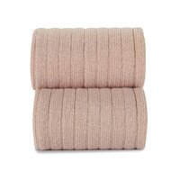 CONDOR ribbed tights - old rose
