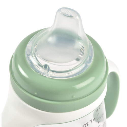 BEABA 2 in 1 training bottle 210ml - sage green