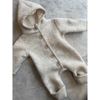 hooded overall with teddy lining - natur HALFEN hooded overall with teddy lining - natur