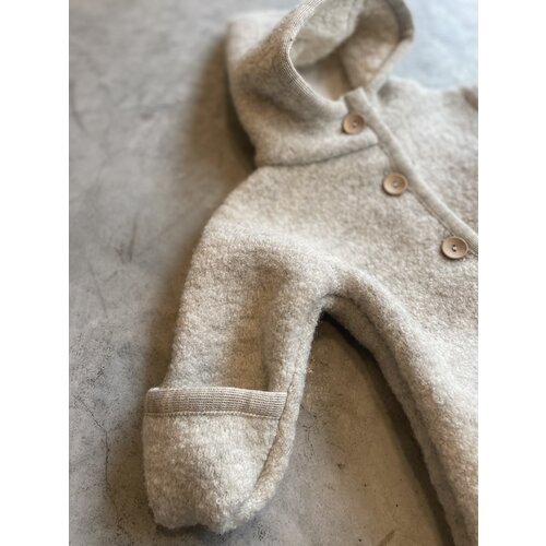 hooded overall with teddy lining - natur HALFEN hooded overall with teddy lining - natur