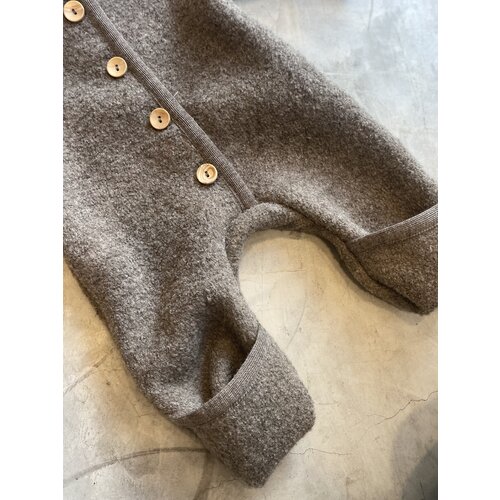 HALFEN hooded overall with teddy lining - nuss