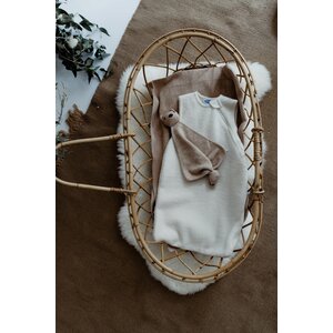 winter sleeping bag wool fleece - natur