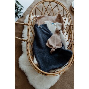 winter sleeping bag wool fleece - grey