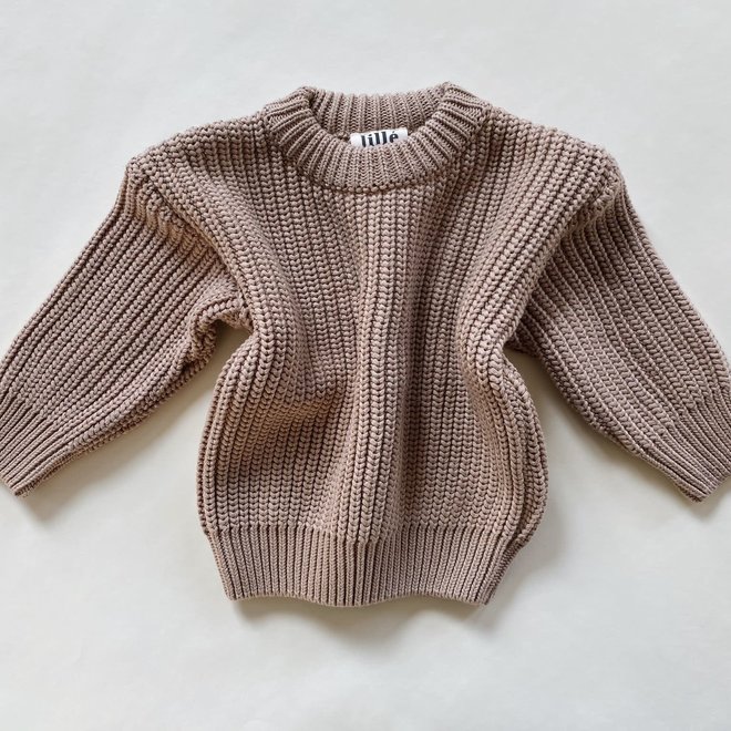 chunky sweater - beige