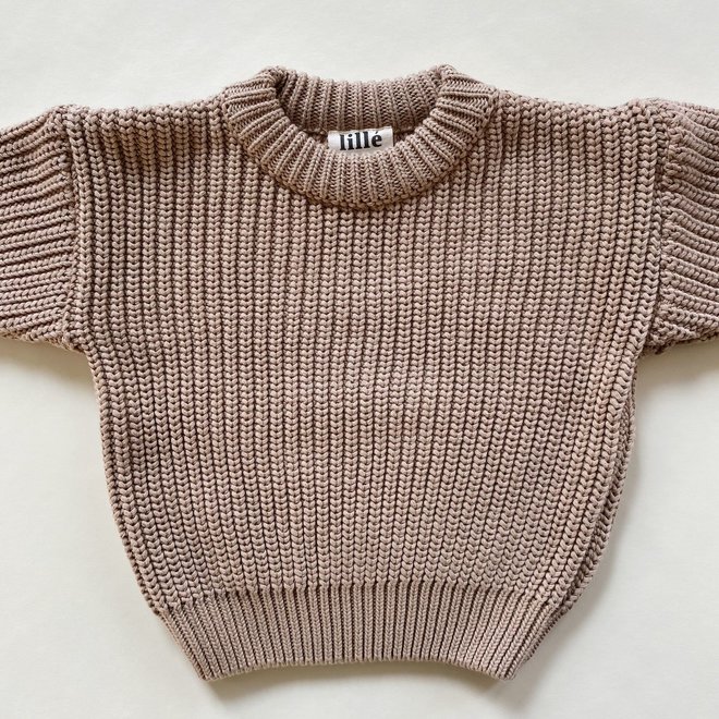 chunky sweater - beige