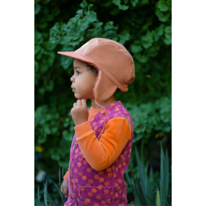 winter cap with plush lining - robin vintage sienna