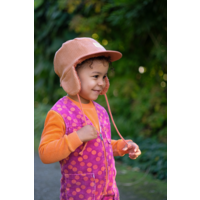 NEW KIDS IN THE HOUSE winter cap with plush lining - robin vintage sienna