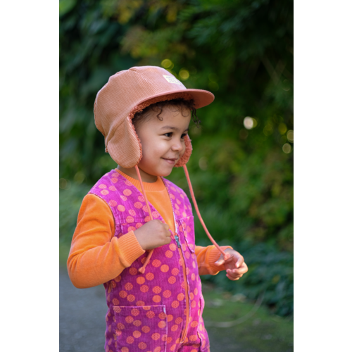 NEW KIDS IN THE HOUSE winter cap with plush lining - robin vintage sienna