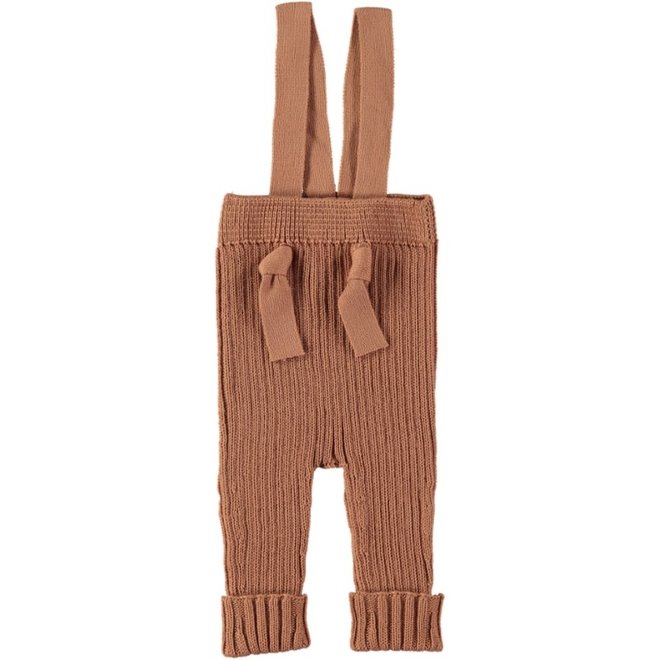 robbie rib knit trousers - clay