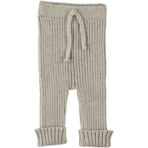 LI & ME jacob rib knit trousers - stone