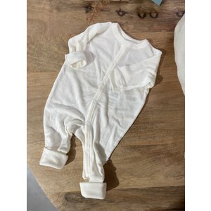 nightsuit 2 in 1 basic -natural - 100% wool