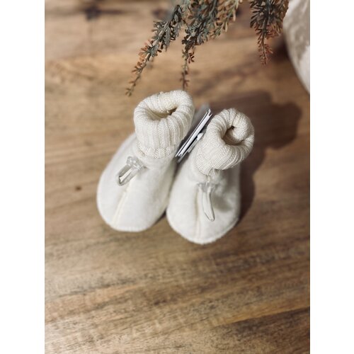 JOHA booties - natural - 100% soft wool