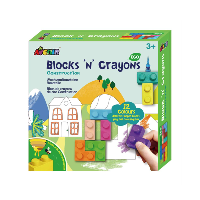 books & crayons - construction