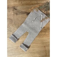 LI & ME jacob rib knit trousers - stone