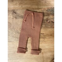 LI & ME jacob rib knit trousers - clay