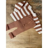 LI & ME jacob rib knit trousers - clay