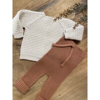LI & ME jacob rib knit trousers - clay