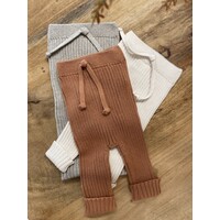 LI & ME jacob rib knit trousers - clay