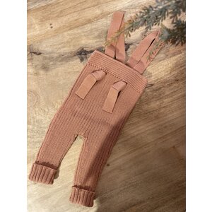 robbie rib knit trousers - clay