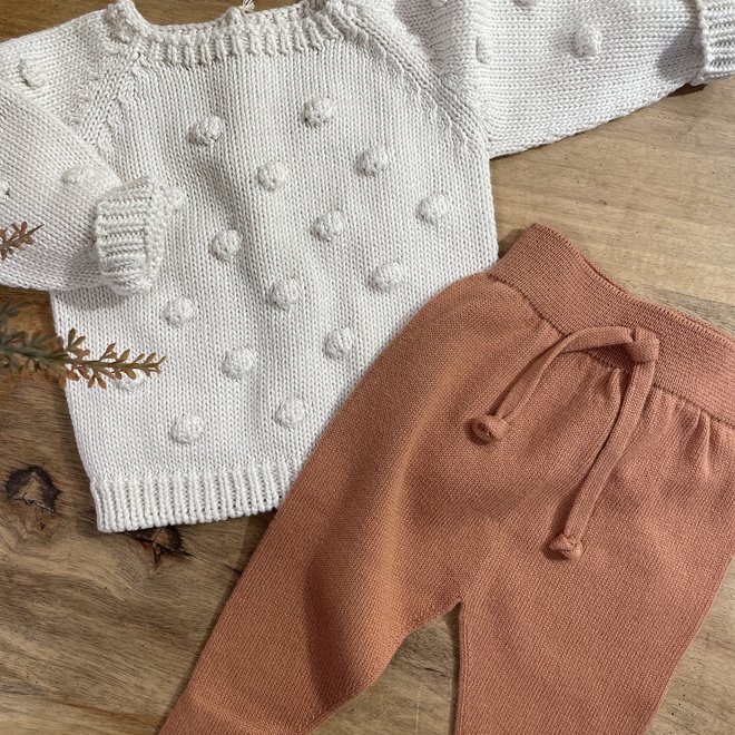 lenny chickpea knit sweater - cream