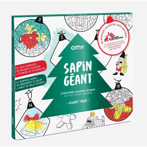 OMY giant colouring poster - tree