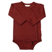 JOHA wrap-around body - bordeaux - 100% wool