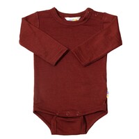 JOHA body long sleeve - bordeaux - 100% wool