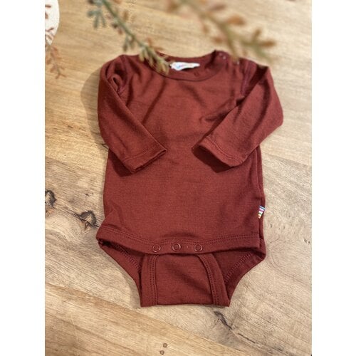 JOHA body long sleeve - bordeaux - 100% wool