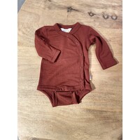 JOHA wrap-around body - bordeaux - 100% wool
