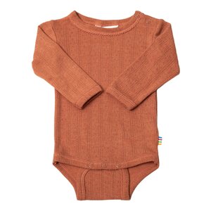 JOHA pointelle body with puff - wool/silk pointelle body with puff - wool/silk