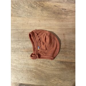 JOHA helmet - pointelle - wool/silk helmet - pointelle - wool/silk
