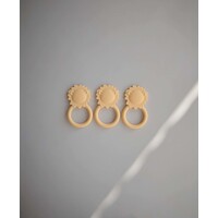 MUSHIE lion teether - soft yellow