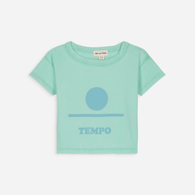 t-shirt dylan jersey aqua + print tempo