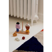 FERM LIVING character stacking blocks - multi