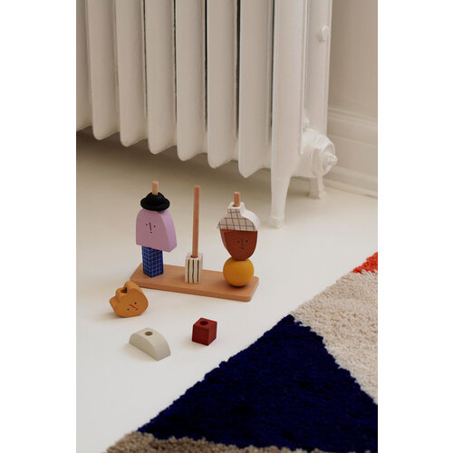 FERM LIVING character stacking blocks - multi