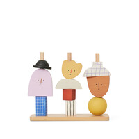 FERM LIVING character stacking blocks - multi